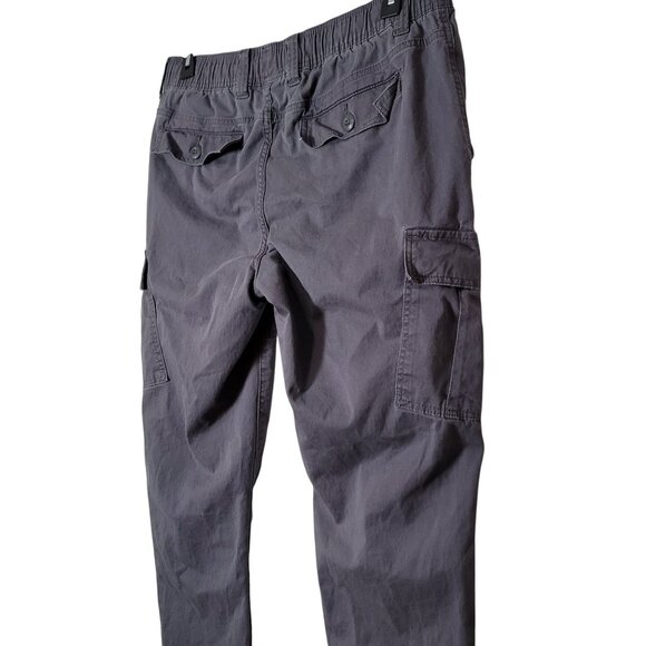 No Boundaries Mens Cargo Jogger Pants Elastic Waist M Grey - Picture 6 of 11